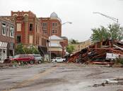 Sulphur, Oklahoma, has born the brunt of the tornadoes ripping across the state. (AP PHOTO)