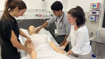Medical students in the simulation lab. Picture supplied / UNSW
